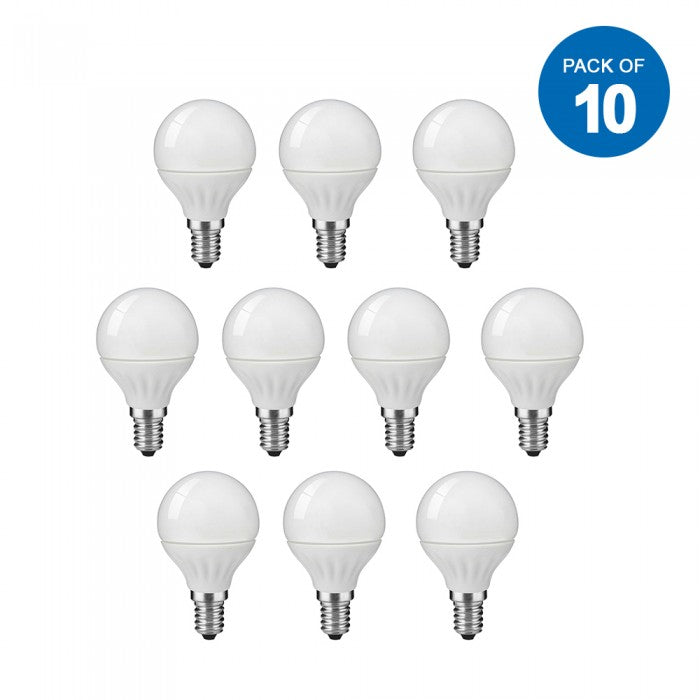 GOLF BALL LED BULB - 6000K - 4W - E14 - BOX OF 10