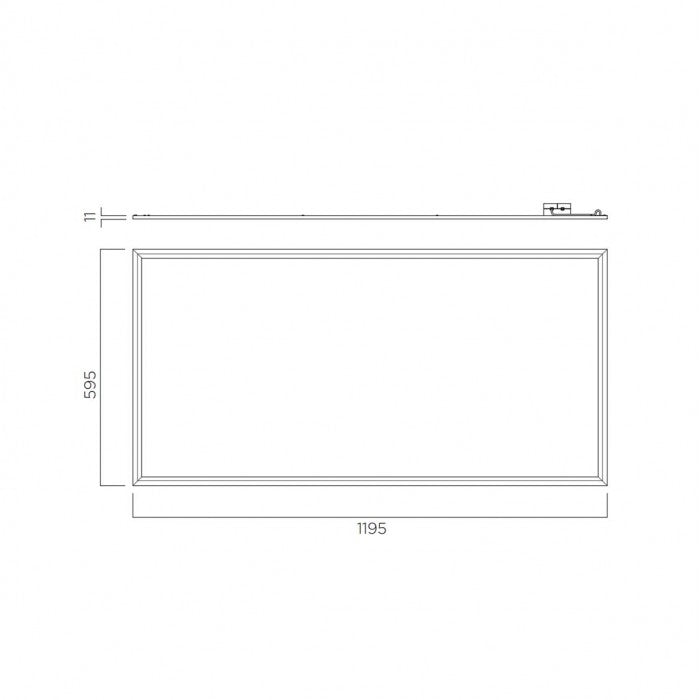 Panel Edge Lit 60x60 35W 4000K Opal Diffuser